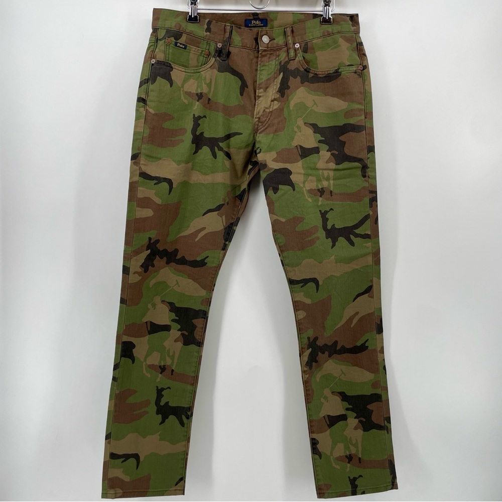 Polo Ralph Lauren Men’s The Sullivan Slim Fit Jeans Camouflage 33x32